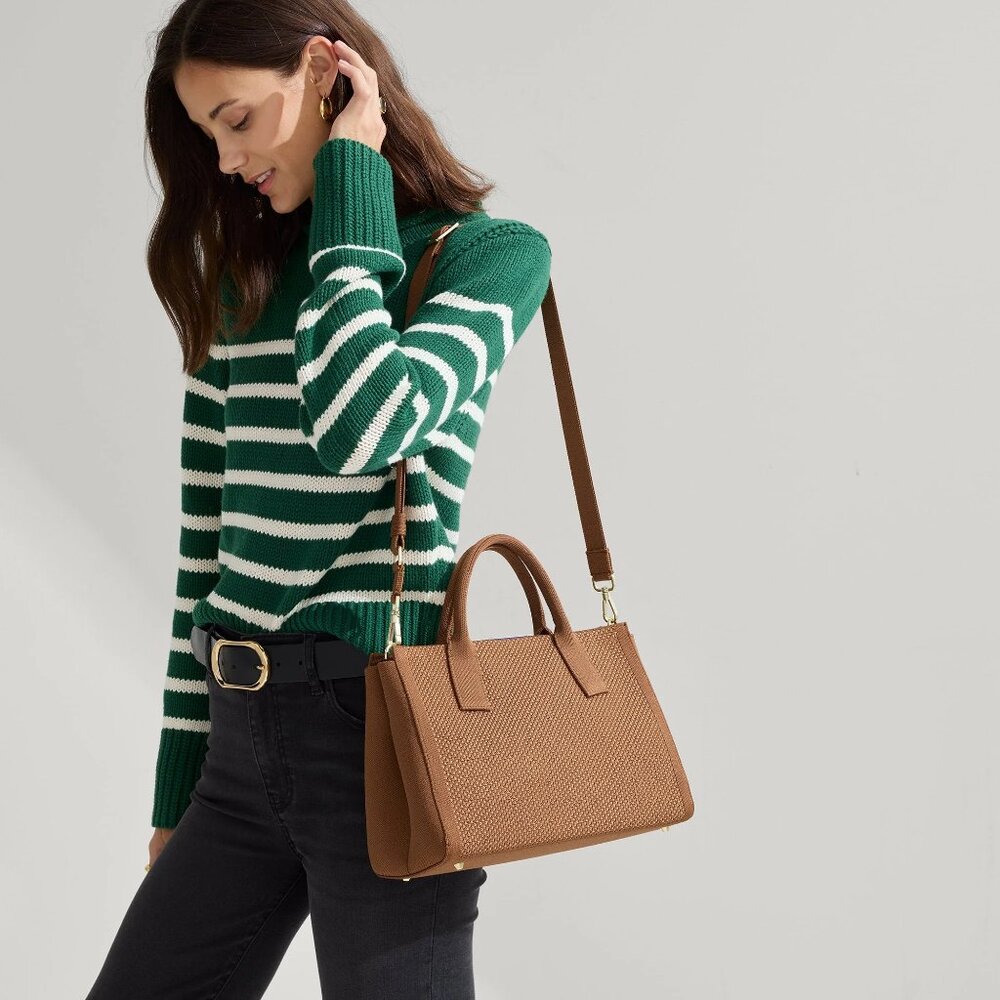 Rothy's The Classic Handbag in Sierra Brown - Picture 2 of 6